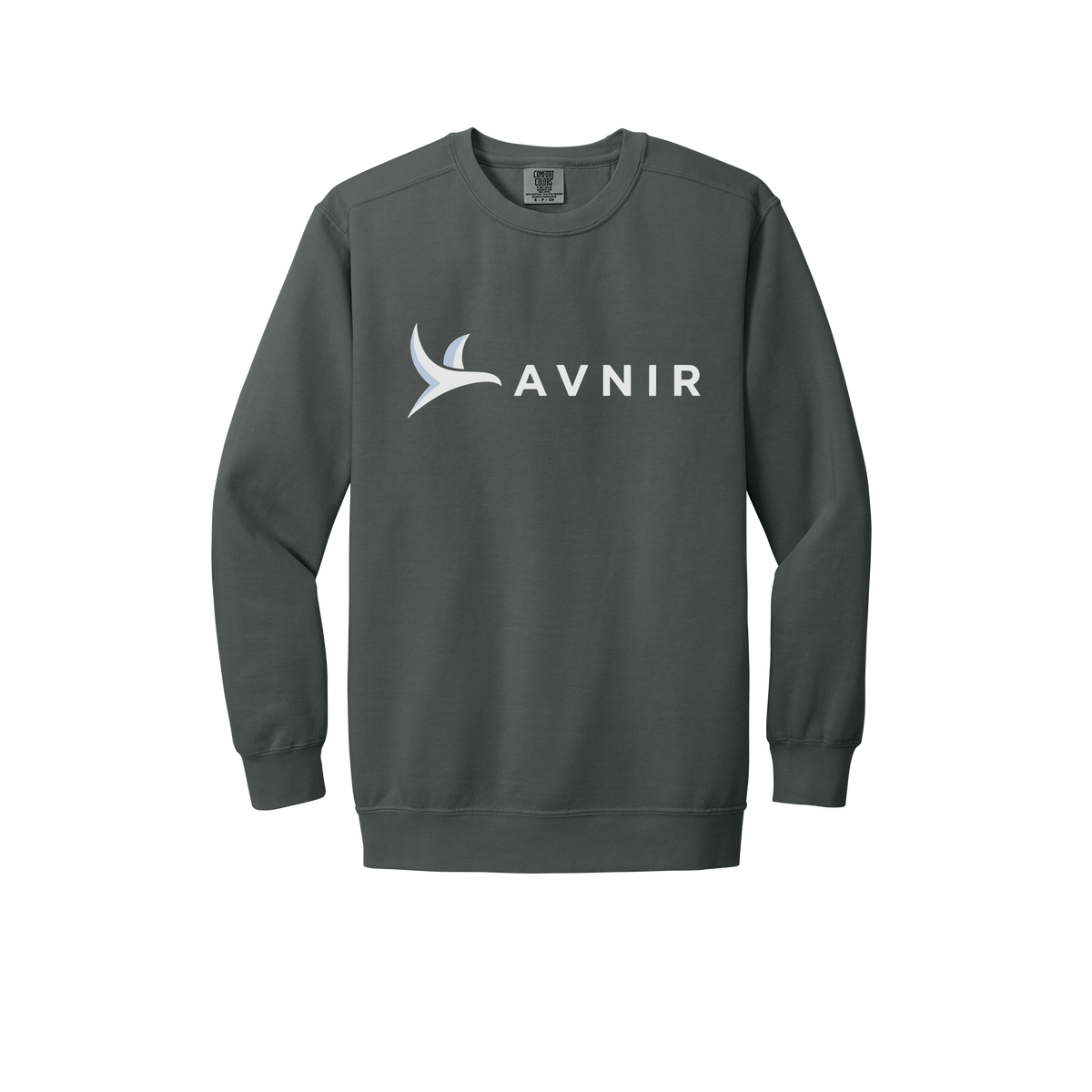 avnir-premium-comfort-crewneck-dtf-front-1566-pepper-flat-front