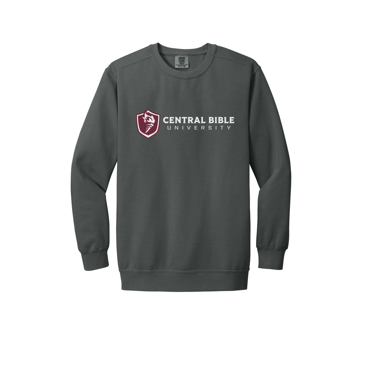 centralbible-premium-comfort-crewneck-dtf-front-1566-pepper-flat-front