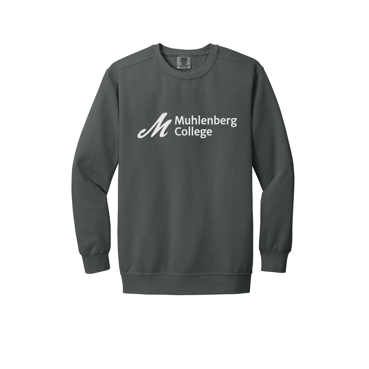 muhlenberg-premium-comfort-crewneck-dtf-front-1566-pepper-flat-front
