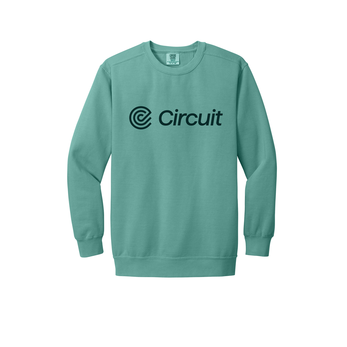 ridecircuit-premium-comfort-crewneck-dtf-front-1566-seafoam-flat-front