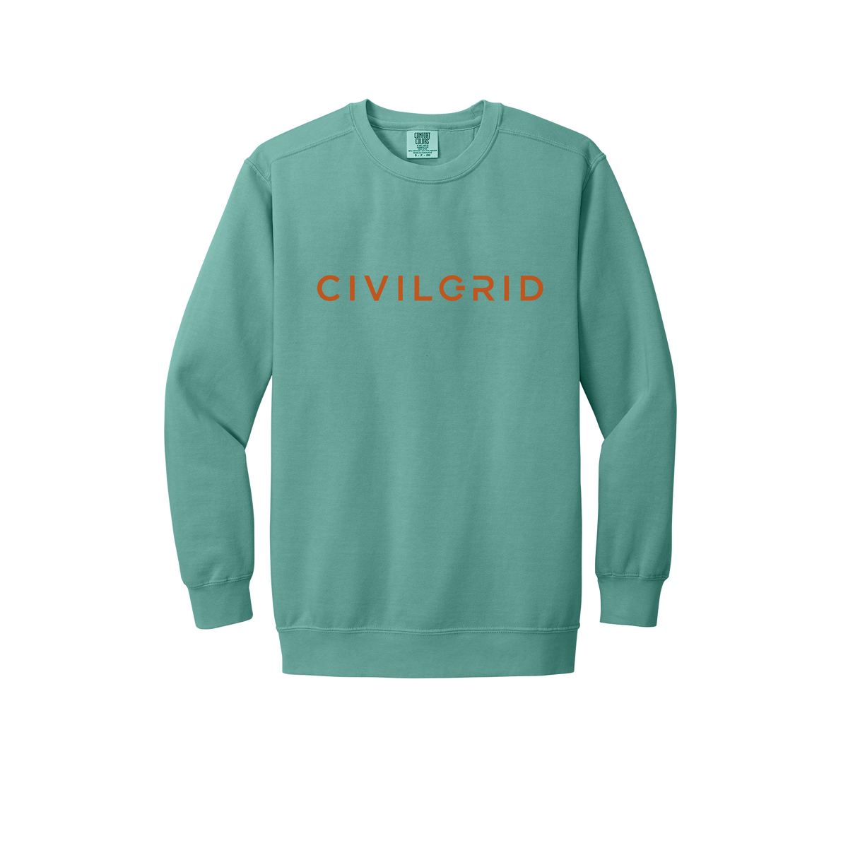 civilgrid-premium-comfort-crewneck-dtf-front-1566-seafoam-flat-front