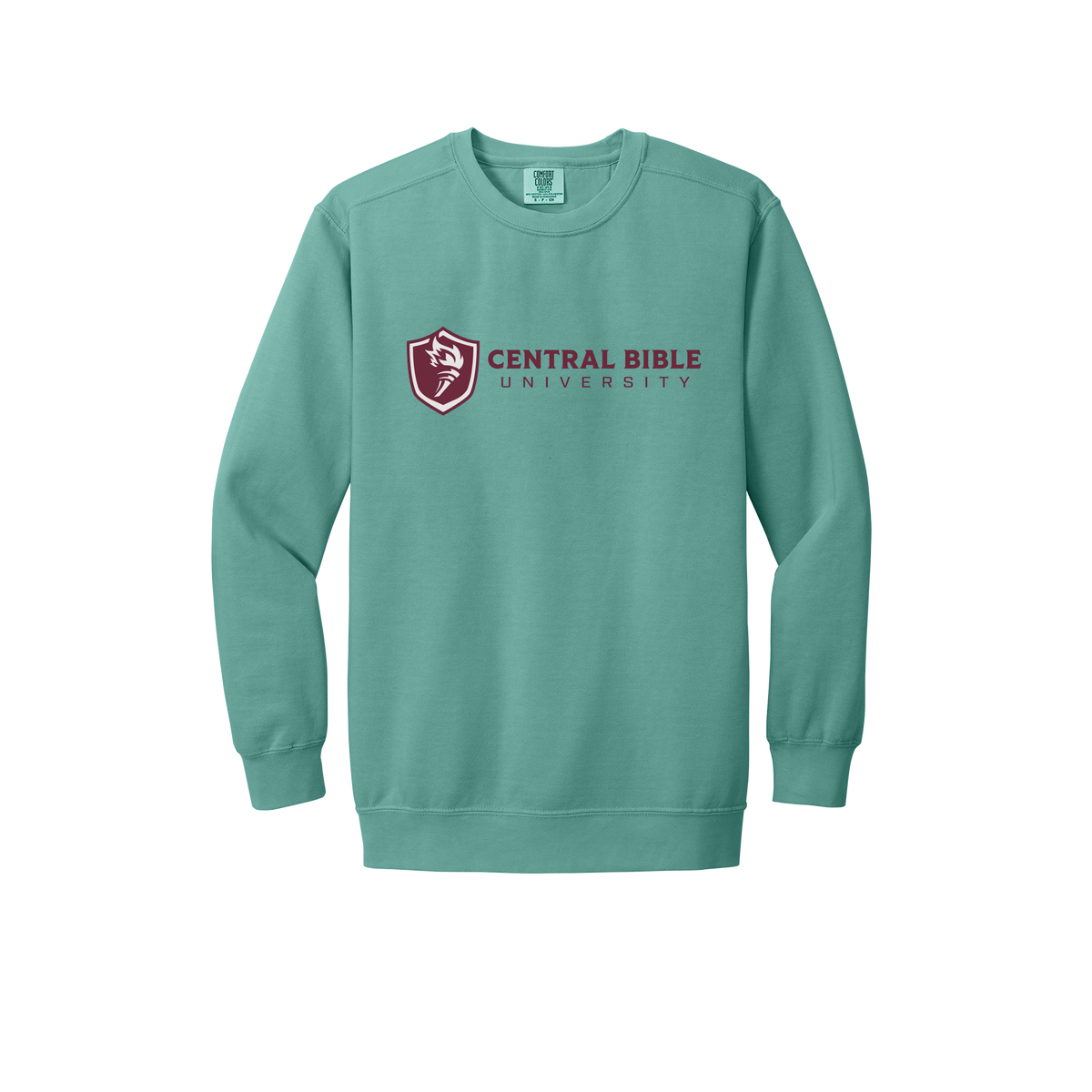 centralbible-premium-comfort-crewneck-dtf-front-1566-seafoam-flat-front