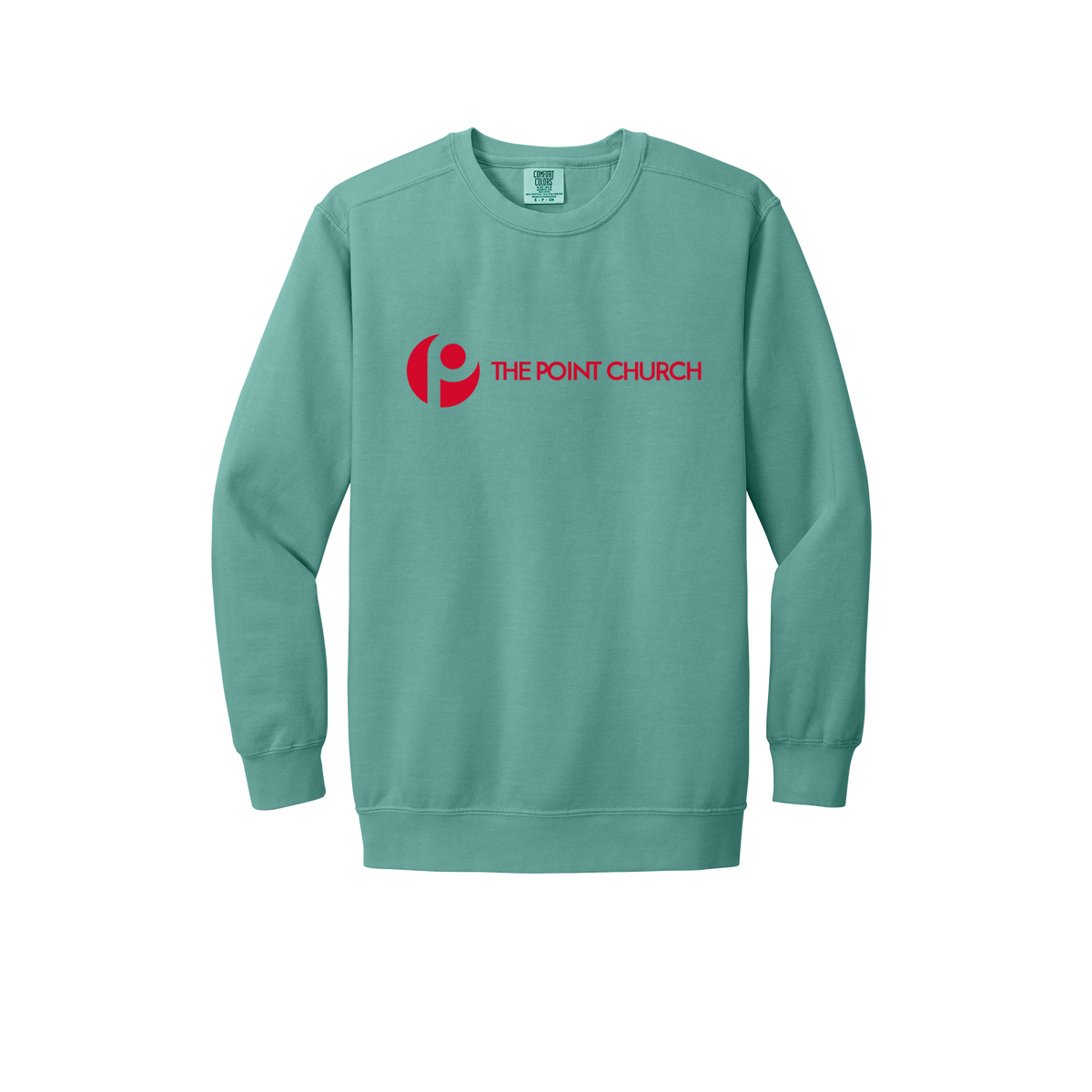 thepointva-premium-comfort-crewneck-dtf-front-1566-seafoam-flat-front