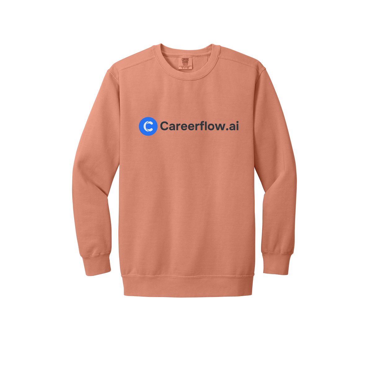 careerflow-premium-comfort-crewneck-dtf-front-1566-terracotta-flat-front