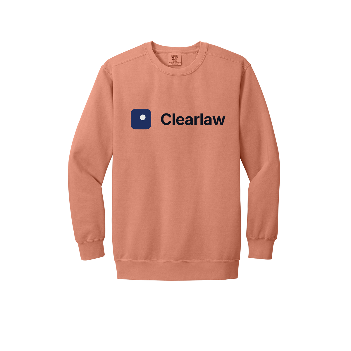 clearlaw-premium-comfort-crewneck-dtf-front-1566-terracotta-flat-front