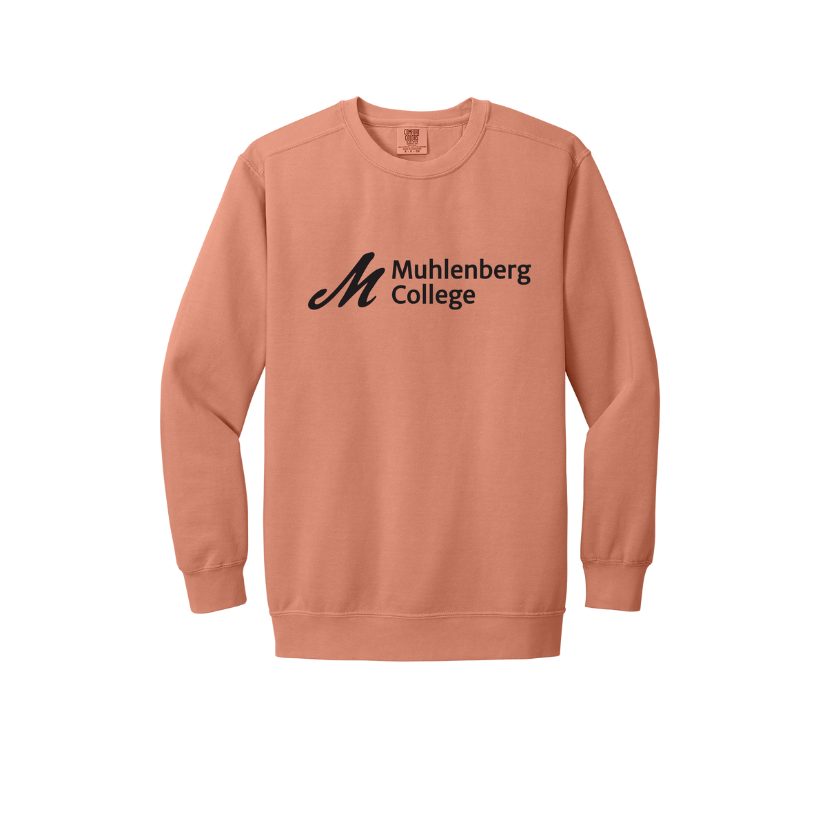 muhlenberg-premium-comfort-crewneck-dtf-front-1566-terracotta-flat-front