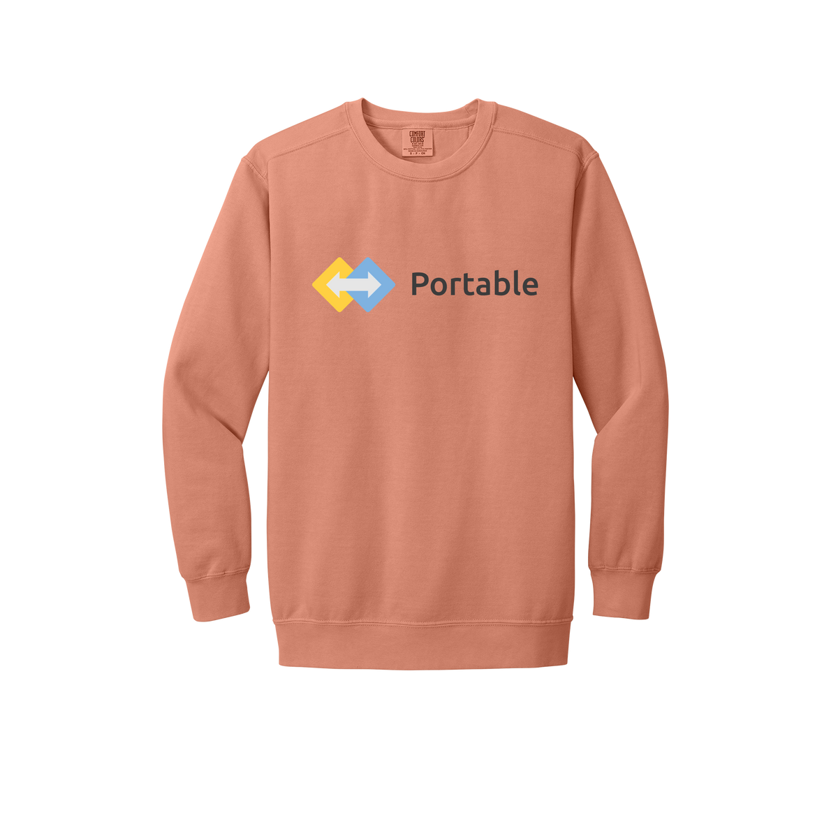 portable-premium-comfort-crewneck-dtf-front-1566-terracotta-flat-front