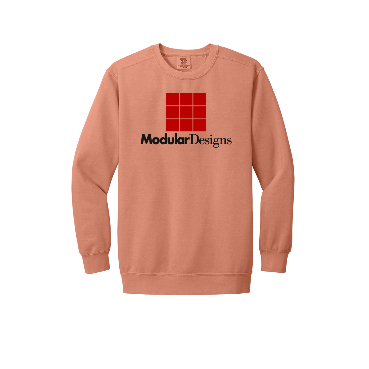 modulardesignsflooring-premium-comfort-crewneck-dtf-front-1566-terracotta-flat-front