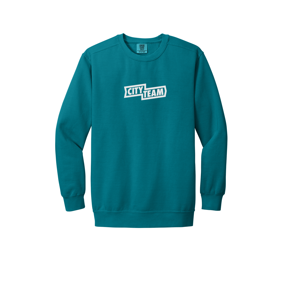 cityteam-premium-comfort-crewneck-dtf-front-1566-topazblue-flat-front