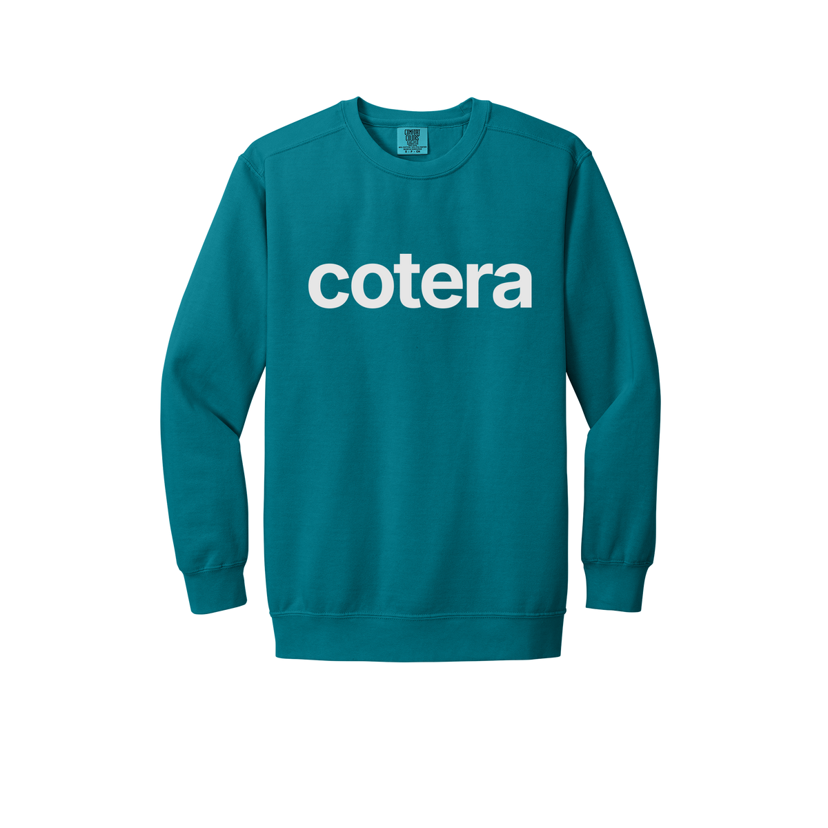 cotera-premium-comfort-crewneck-dtf-front-1566-topazblue-flat-front