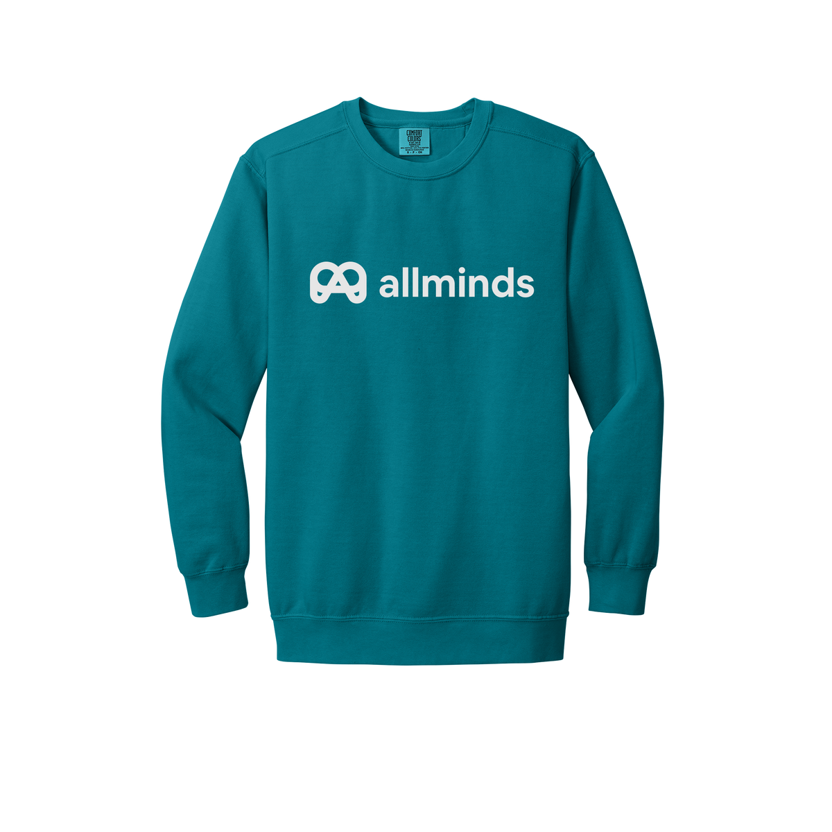 getallminds-premium-comfort-crewneck-dtf-front-1566-topazblue-flat-front
