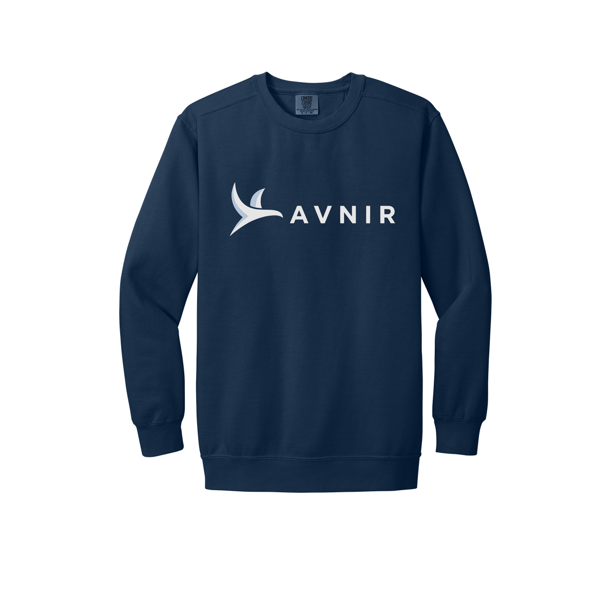 avnir-premium-comfort-crewneck-dtf-front-1566-truenavy-flat-front