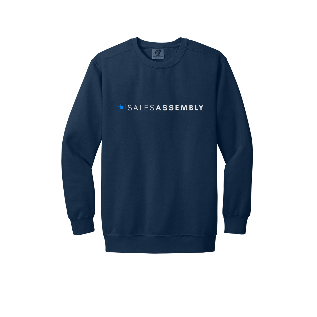 salesassembly-premium-comfort-crewneck-dtf-front-1566-truenavy-flat-front