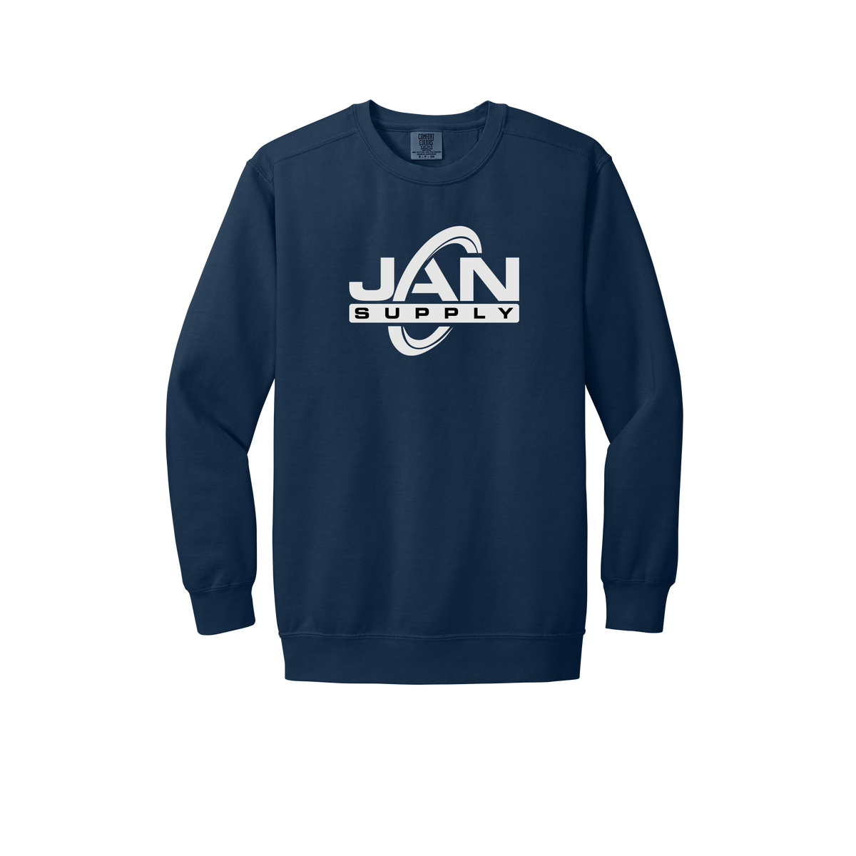 jan-pro-premium-comfort-crewneck-dtf-front-1566-truenavy-flat-front