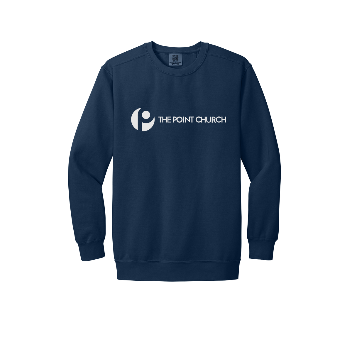 thepointva-premium-comfort-crewneck-dtf-front-1566-truenavy-flat-front