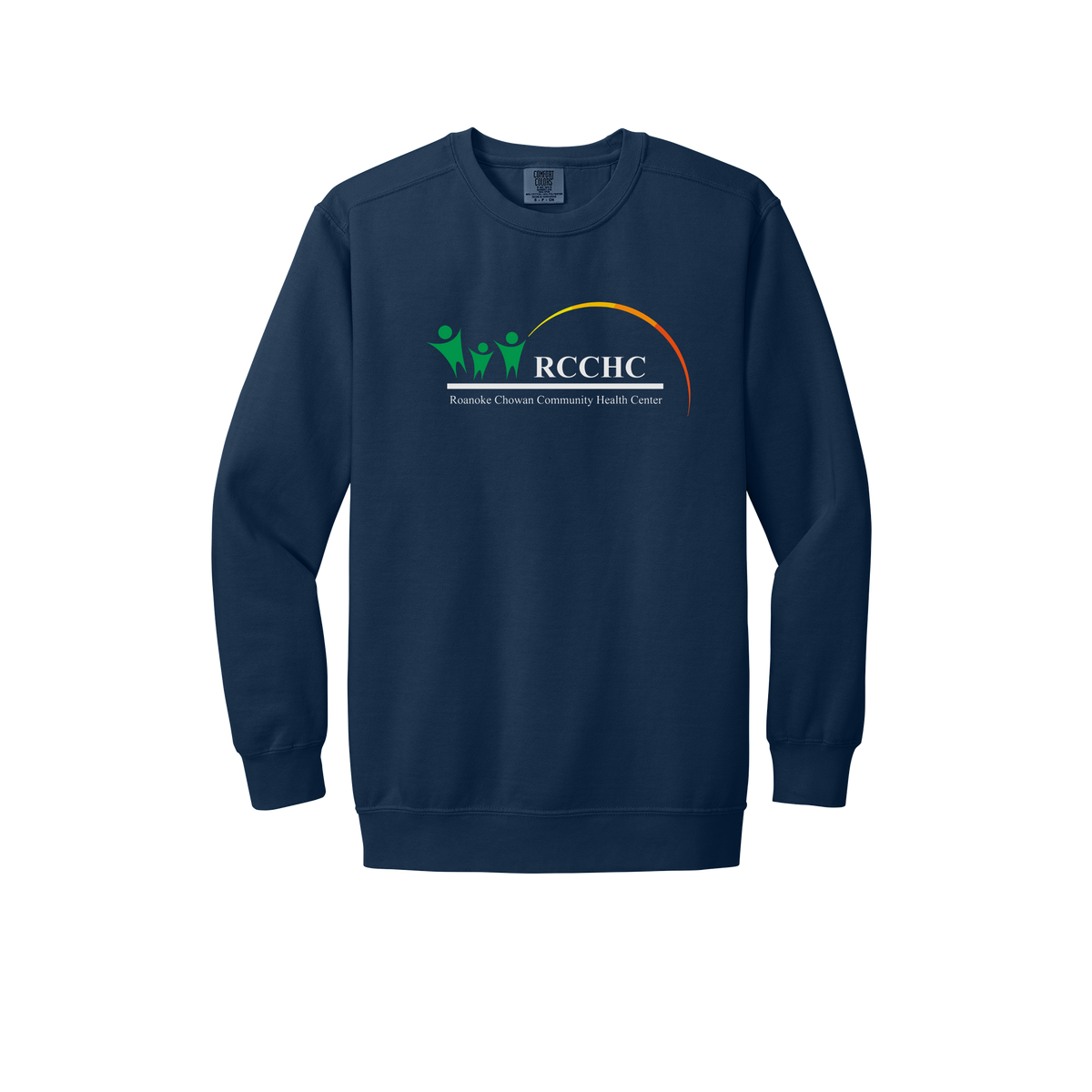 rcchc-premium-clinic-comfort-crewneck-dtf-front-1566-truenavy-flat-front