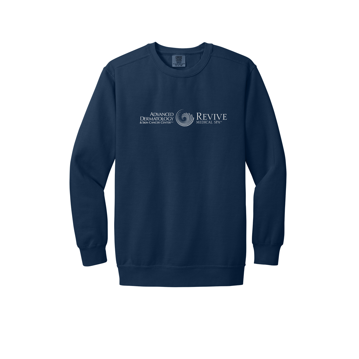 advancedskinmd-premium-clinic-comfort-crewneck-dtf-front-1566-truenavy-flat-front