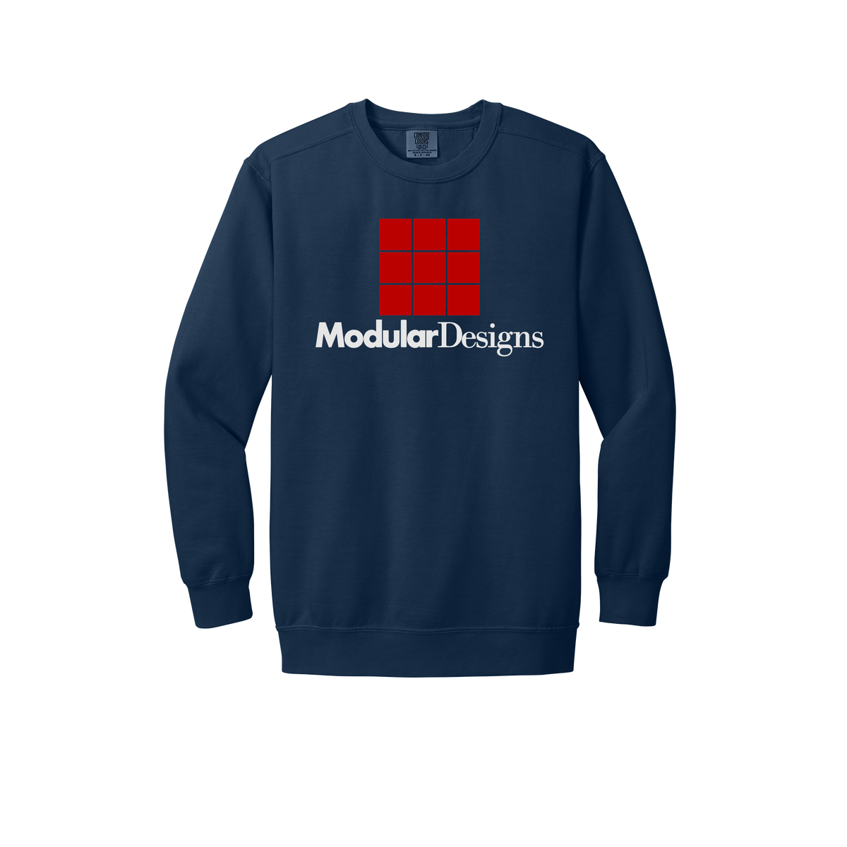 modulardesignsflooring-premium-comfort-crewneck-dtf-front-1566-truenavy-flat-front