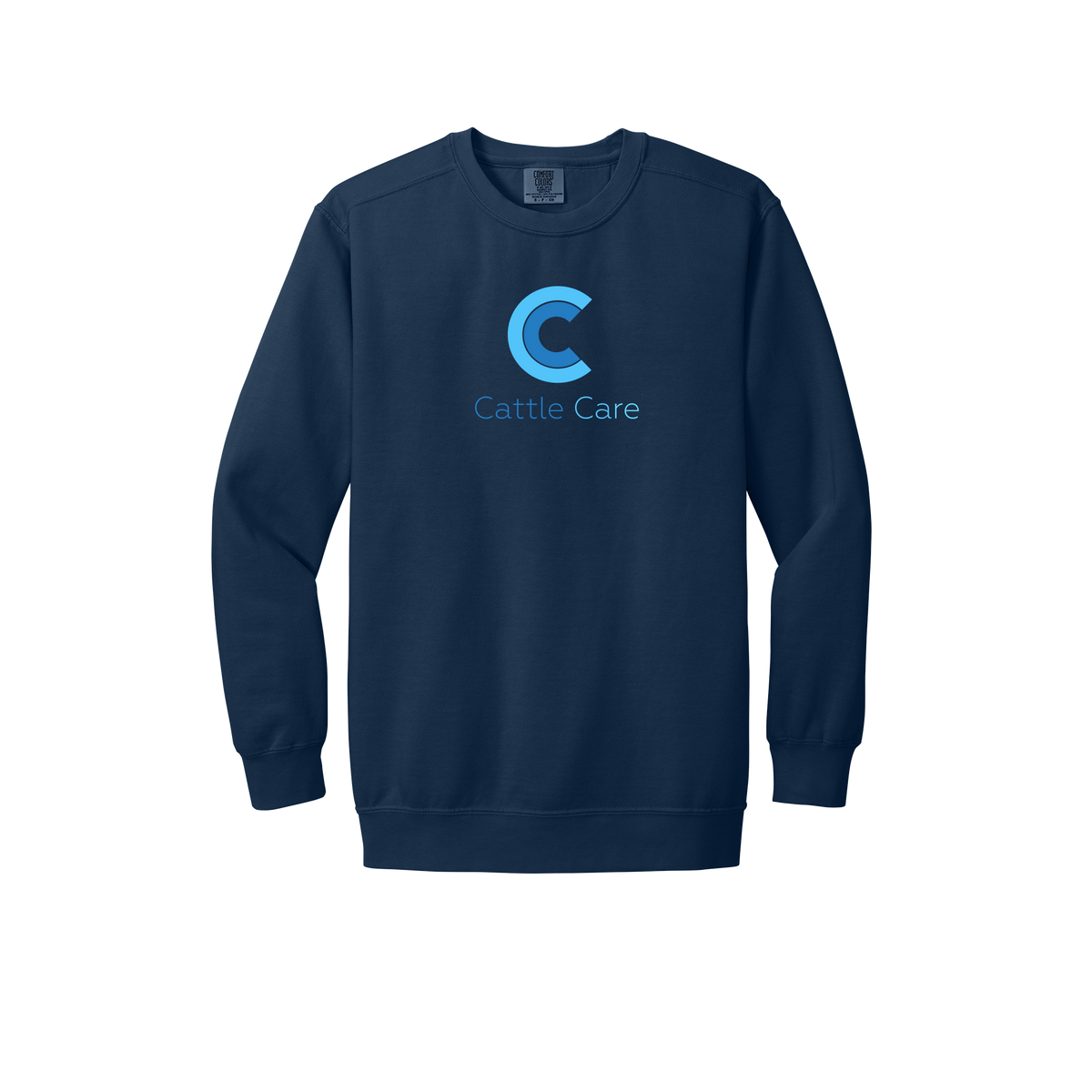 cattle-care-premium-comfort-crewneck-dtf-front-1566-truenavy-flat-front