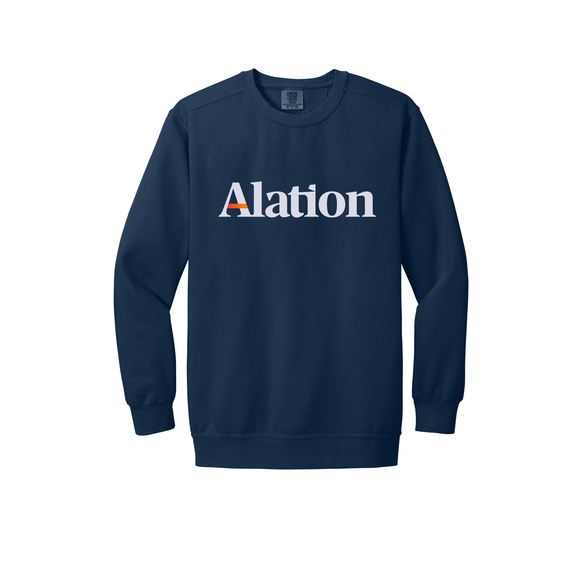 alation-premium-comfort-crewneck-dtf-front-1566-truenavy-flat-front