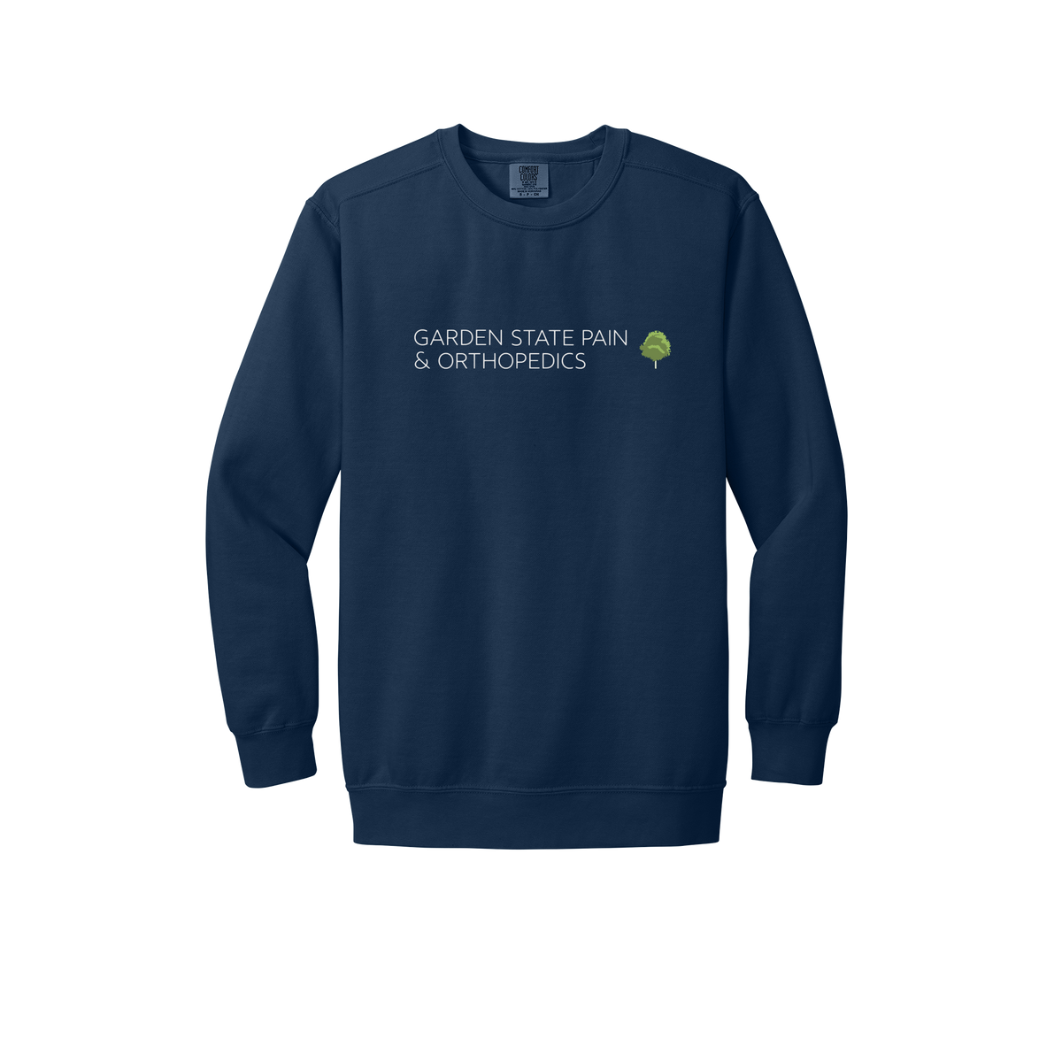 gardenstatepain-premium-clinic-comfort-crewneck-dtf-front-1566-truenavy-flat-front