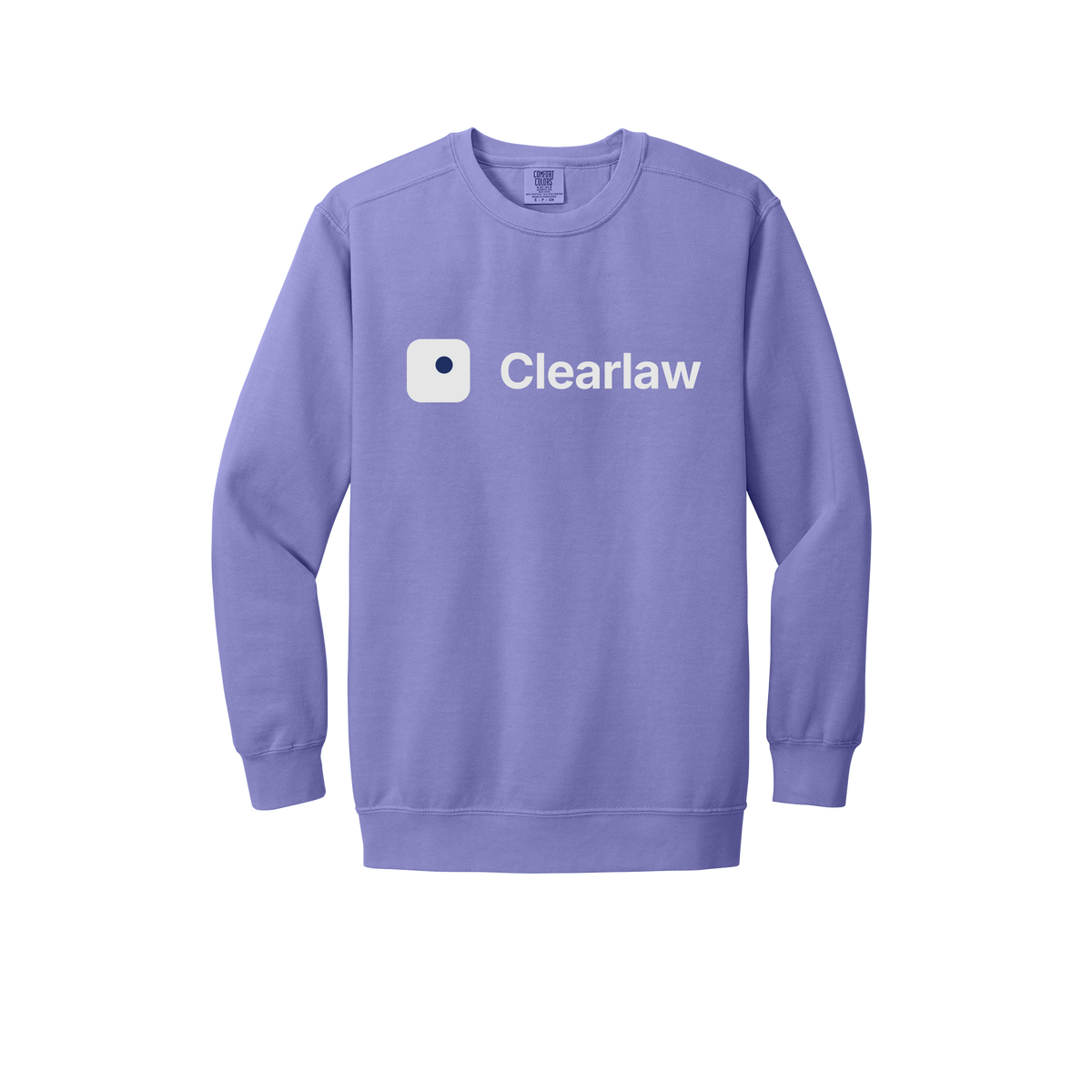 clearlaw-premium-comfort-crewneck-dtf-front-1566-violet-flat-front