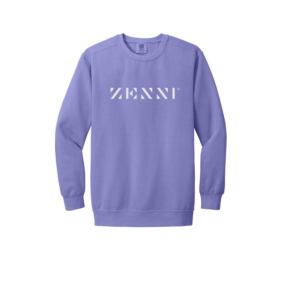 zennioptical-premium-clinic-comfort-crewneck-dtf-front-1566-violet-flat-front