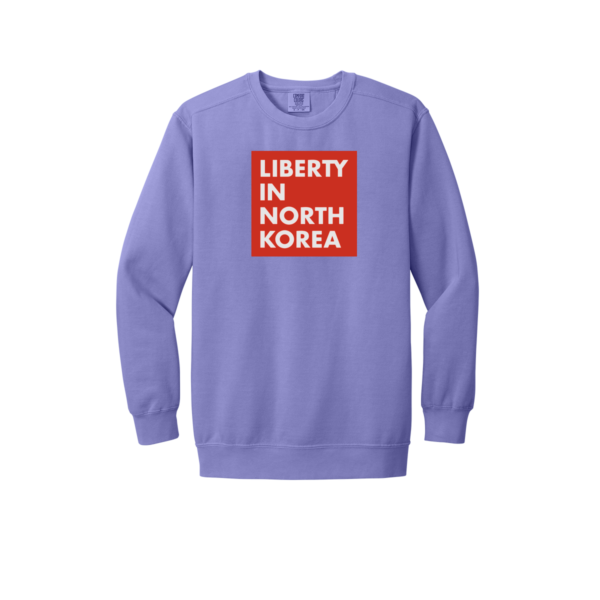 libertyinnorthkorea-premium-comfort-crewneck-dtf-front-1566-violet-flat-front