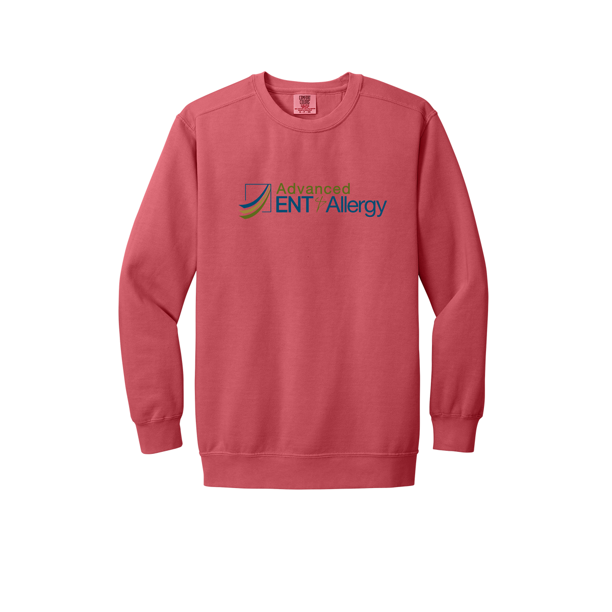 advancedentandallergy-premium-clinic-comfort-crewneck-dtf-front-1566-watermelon-flat-front