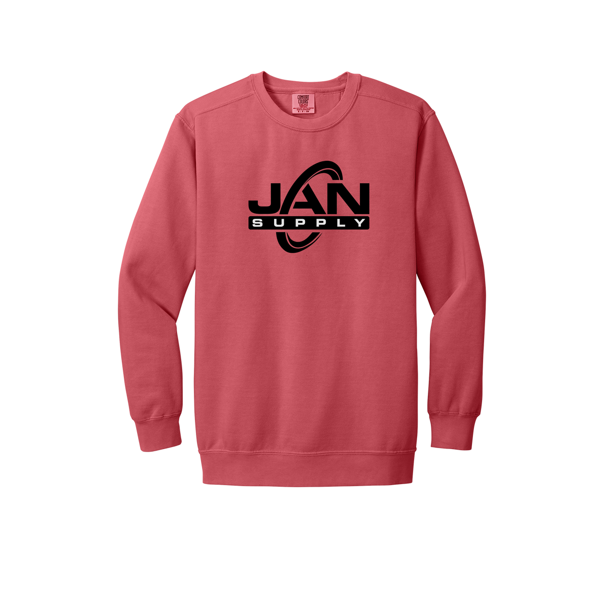 jan-pro-premium-comfort-crewneck-dtf-front-1566-watermelon-flat-front