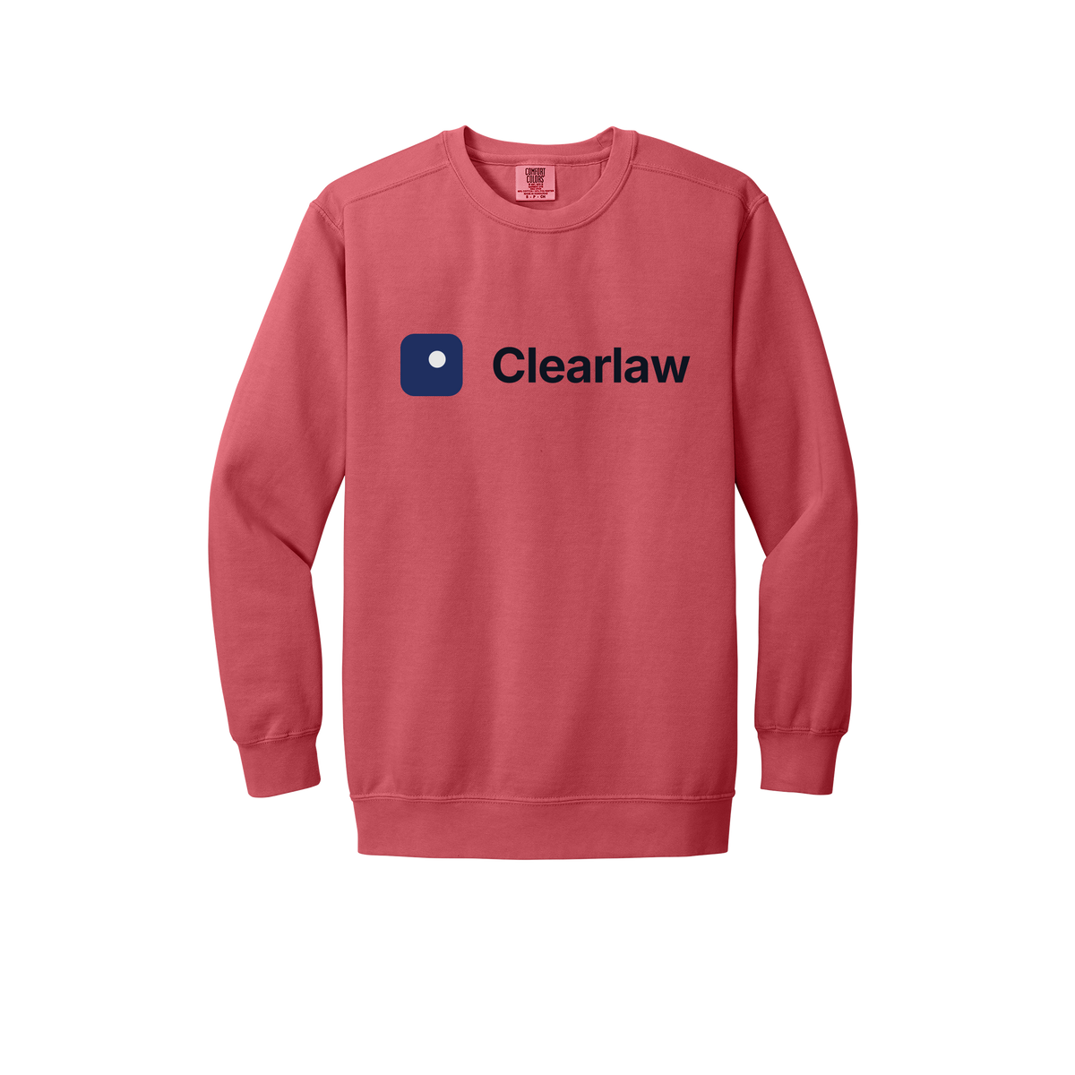 clearlaw-premium-comfort-crewneck-dtf-front-1566-watermelon-flat-front
