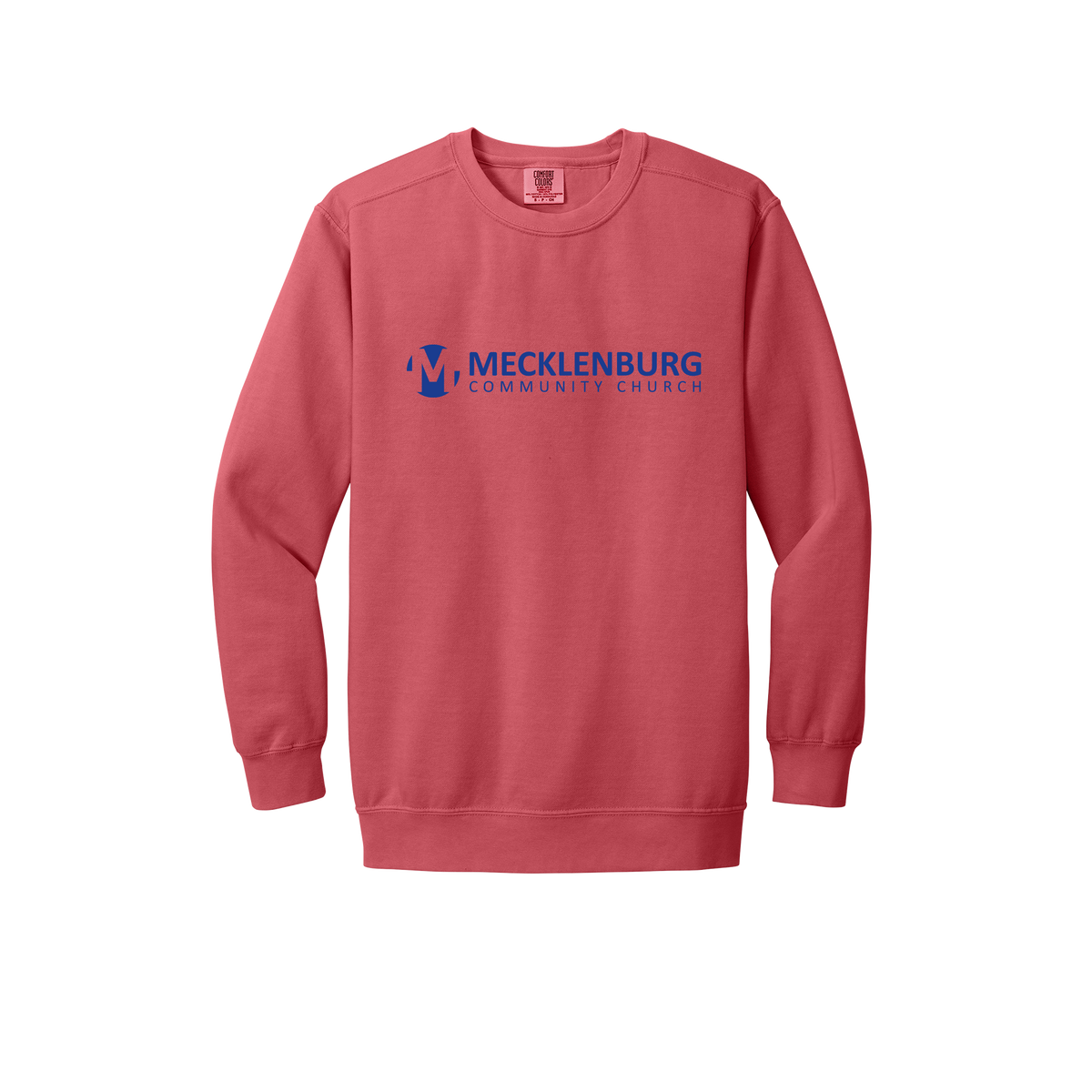 mecklenburg-premium-comfort-crewneck-dtf-front-1566-watermelon-flat-front