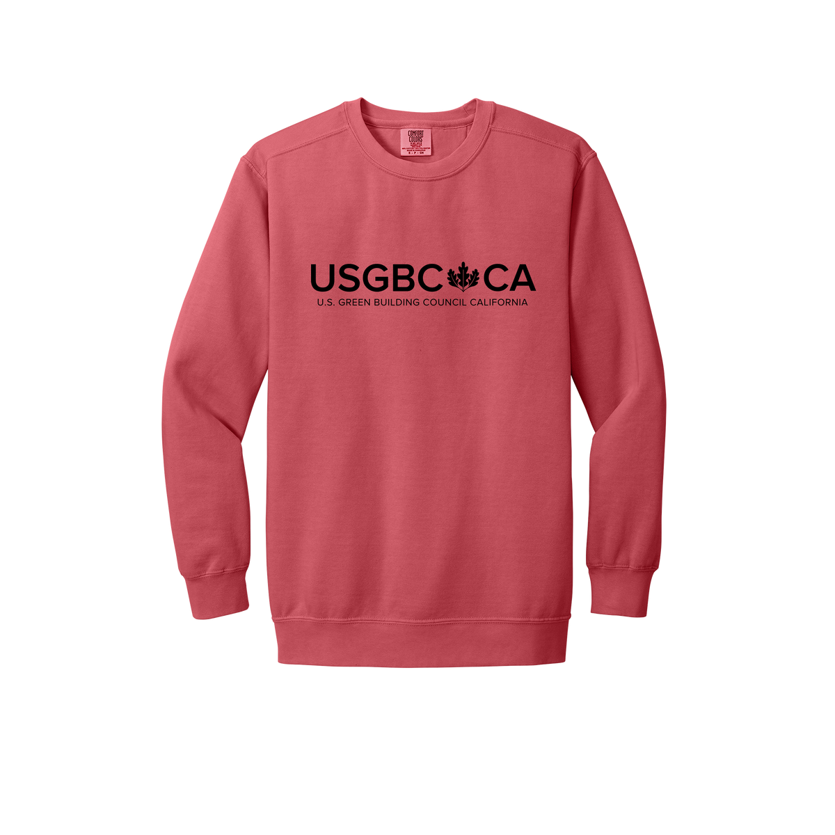 usgbc-ca-premium-comfort-crewneck-dtf-front-1566-watermelon-flat-front