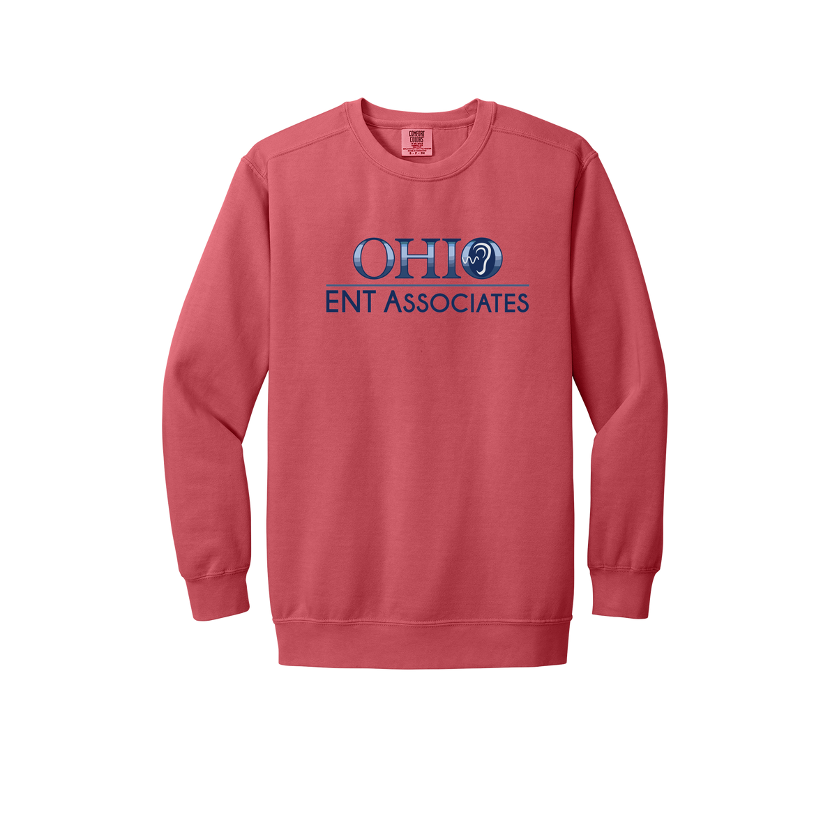 ohioentaudiology-premium-clinic-comfort-crewneck-dtf-front-1566-watermelon-flat-front