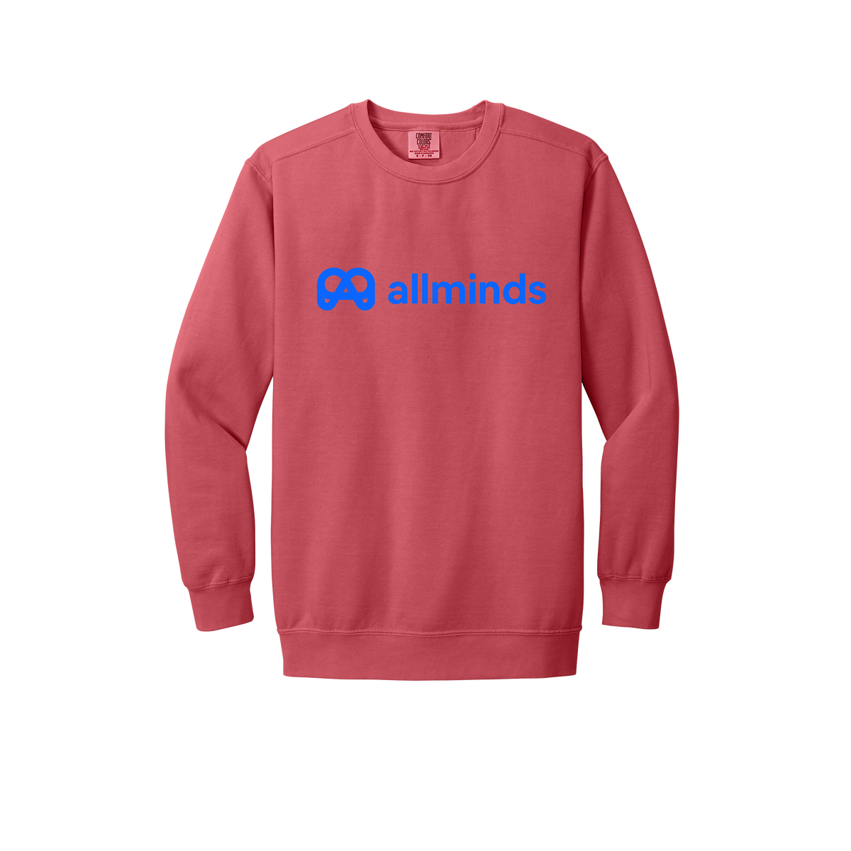getallminds-premium-comfort-crewneck-dtf-front-1566-watermelon-flat-front