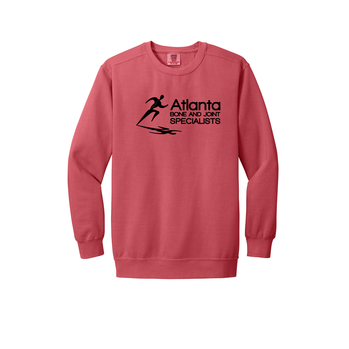 atlantaboneandjoint-premium-clinic-comfort-crewneck-dtf-front-1566-watermelon-flat-front