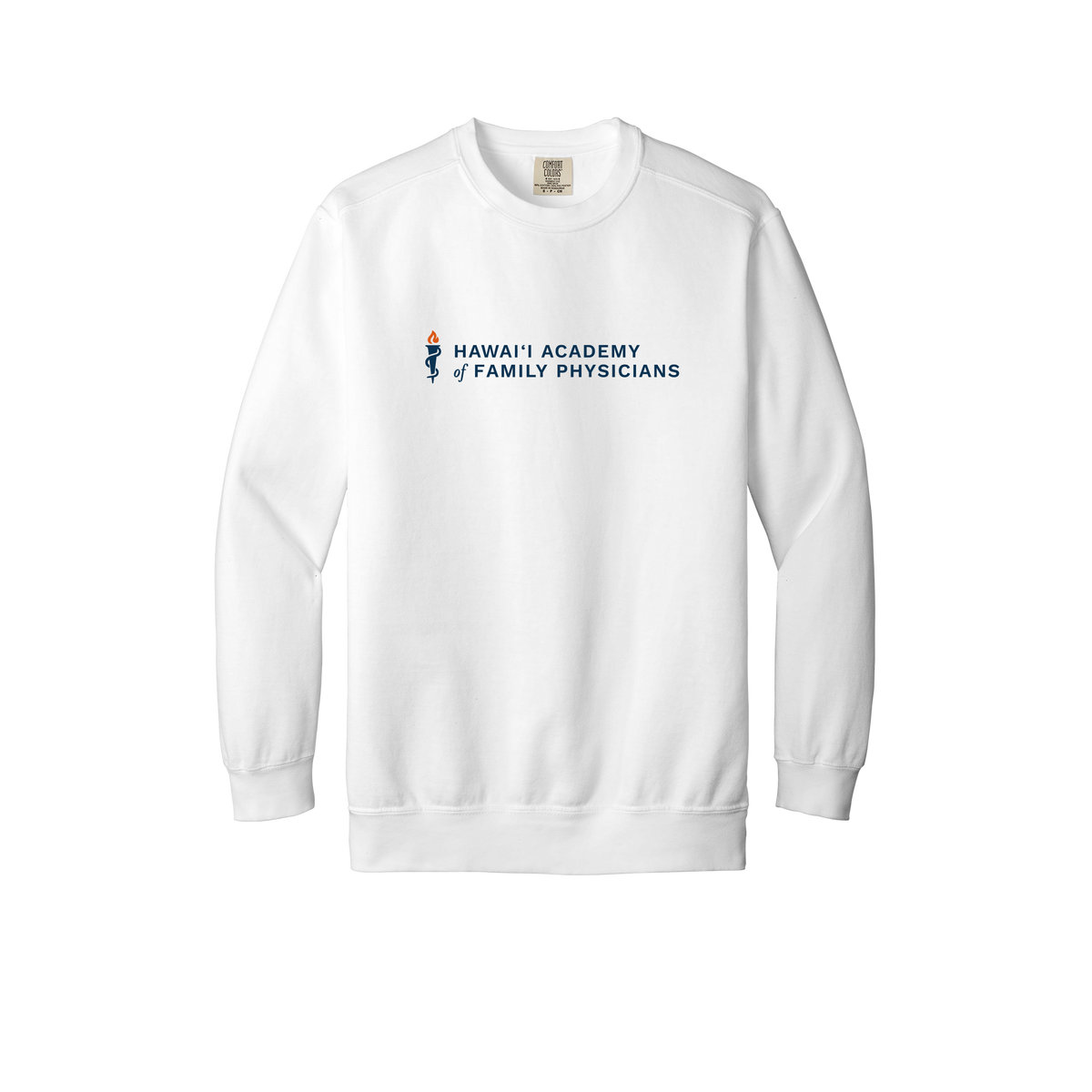 hafp-premium-clinic-comfort-crewneck-dtf-front-1566-white-flat-front