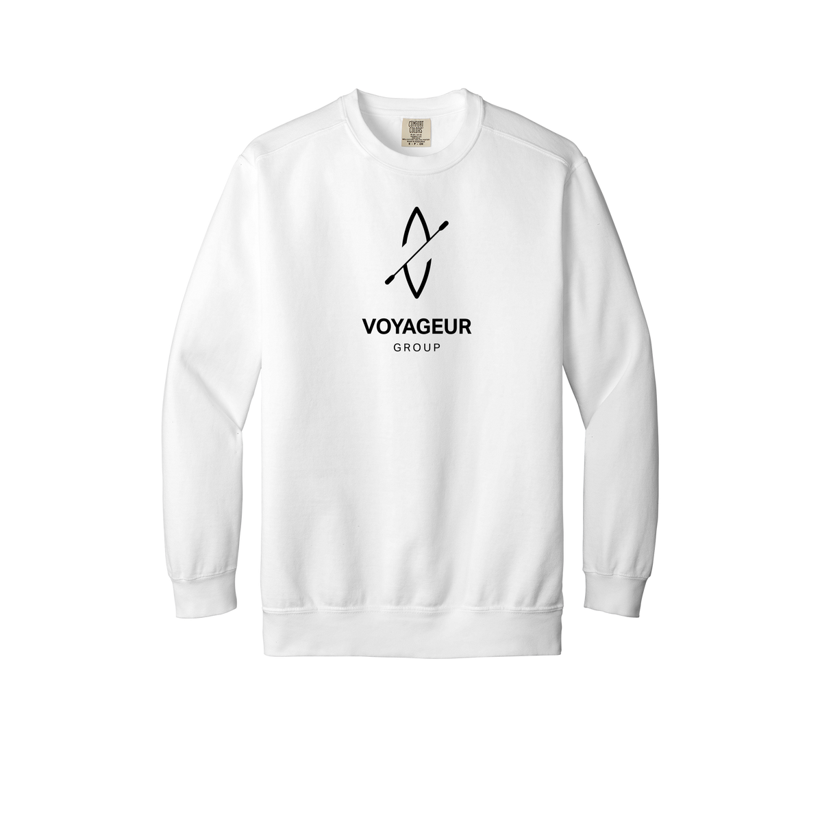 voyageurgroup-premium-comfort-crewneck-dtf-front-1566-white-flat-front