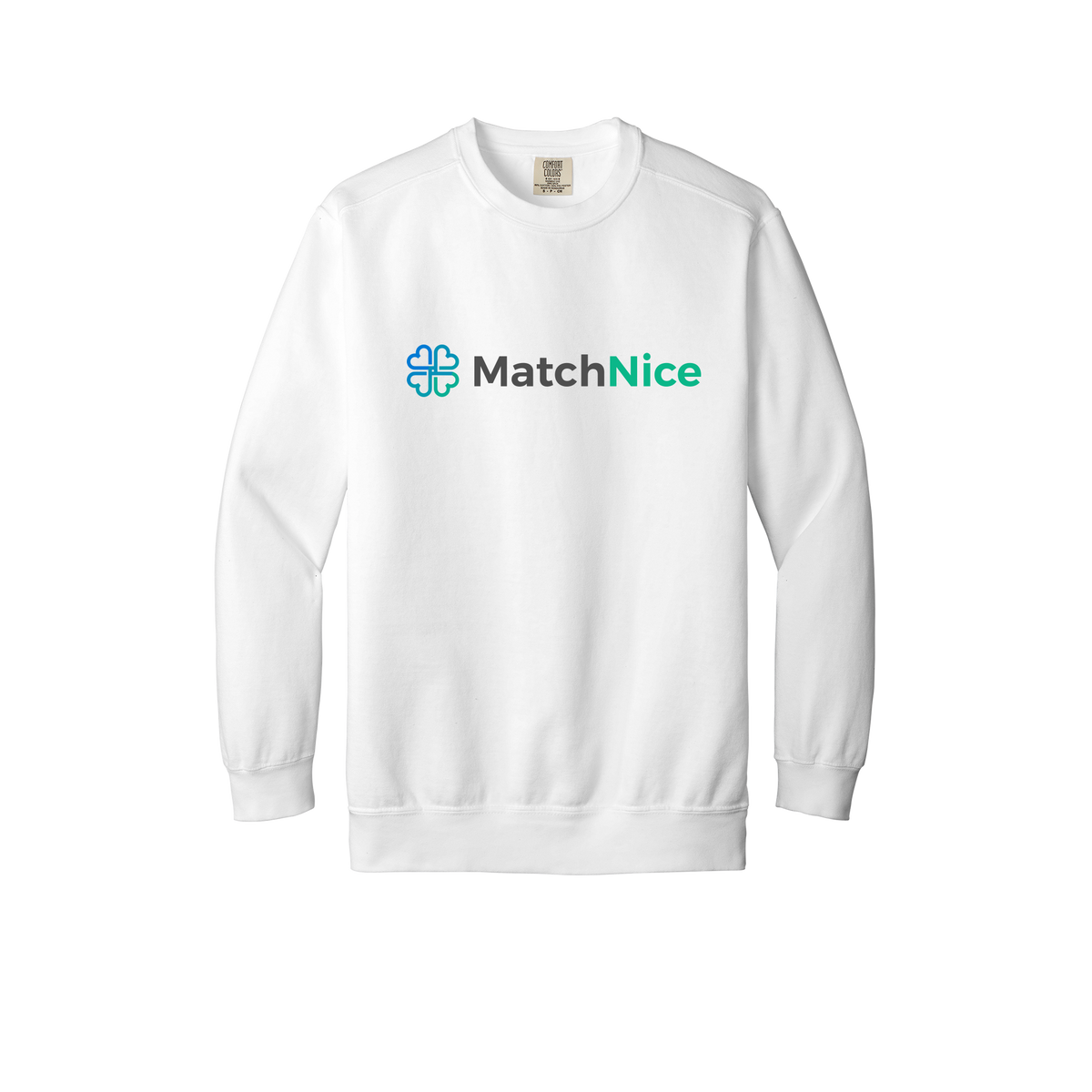 matchnice-premium-comfort-crewneck-dtf-front-1566-white-flat-front