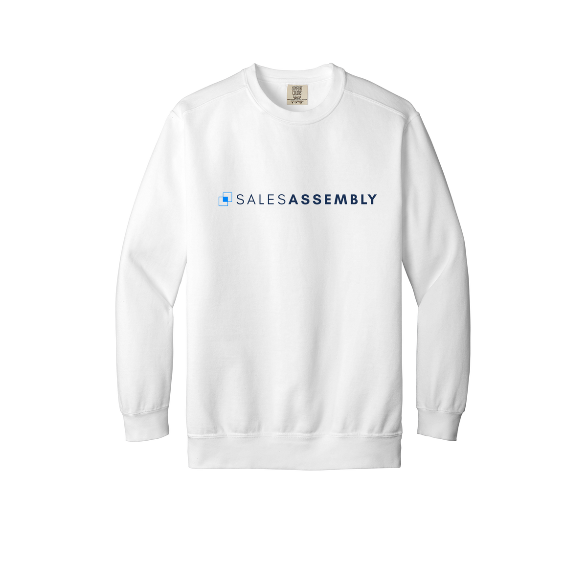 salesassembly-premium-comfort-crewneck-dtf-front-1566-white-flat-front