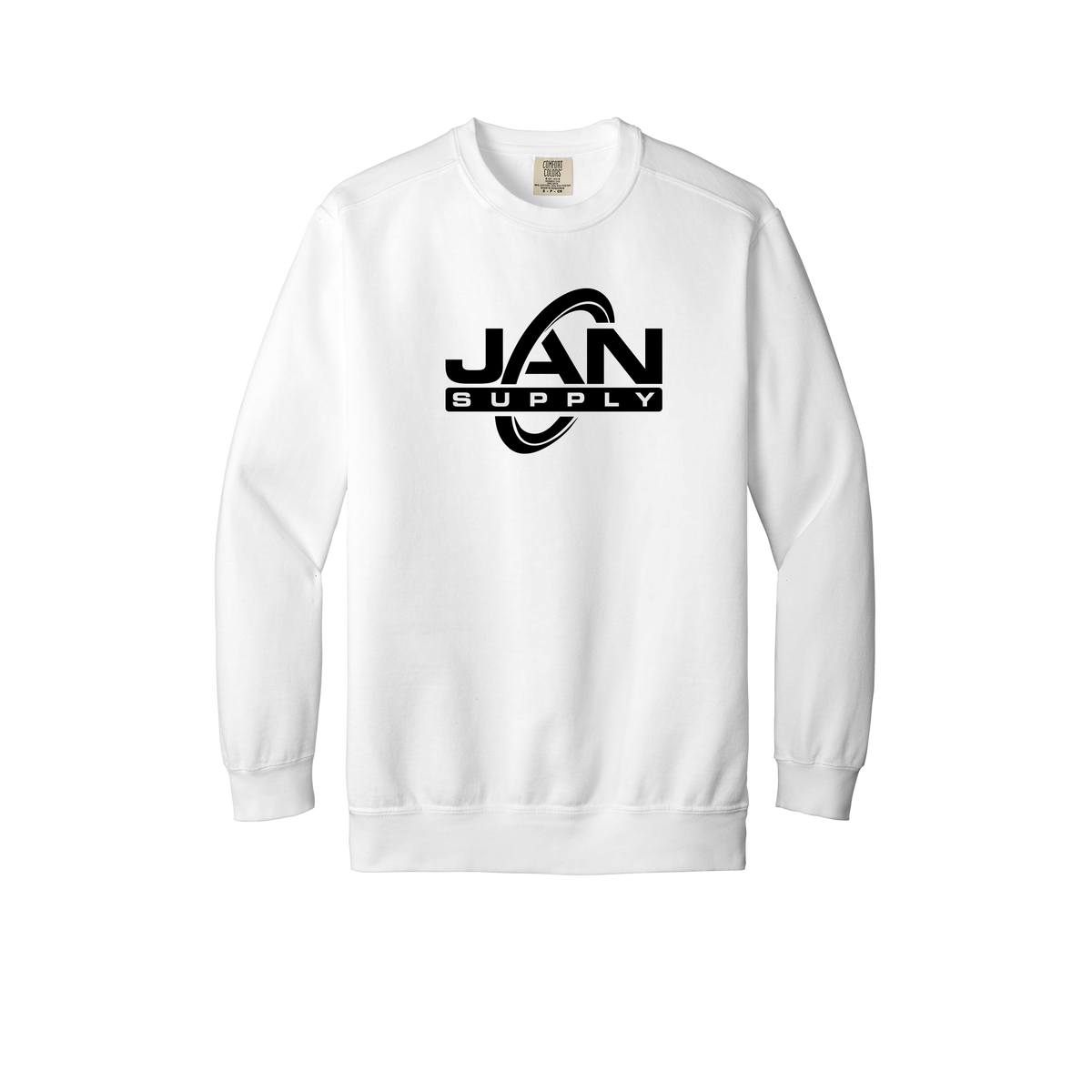 jan-pro-premium-comfort-crewneck-dtf-front-1566-white-flat-front