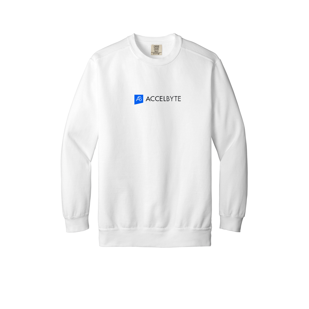 accelbyte-premium-comfort-crewneck-dtf-front-1566-white-flat-front