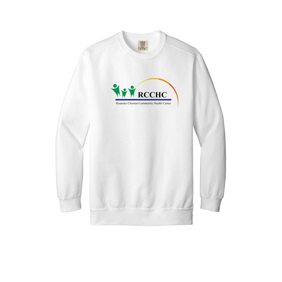 rcchc-premium-clinic-comfort-crewneck-dtf-front-1566-white-flat-front