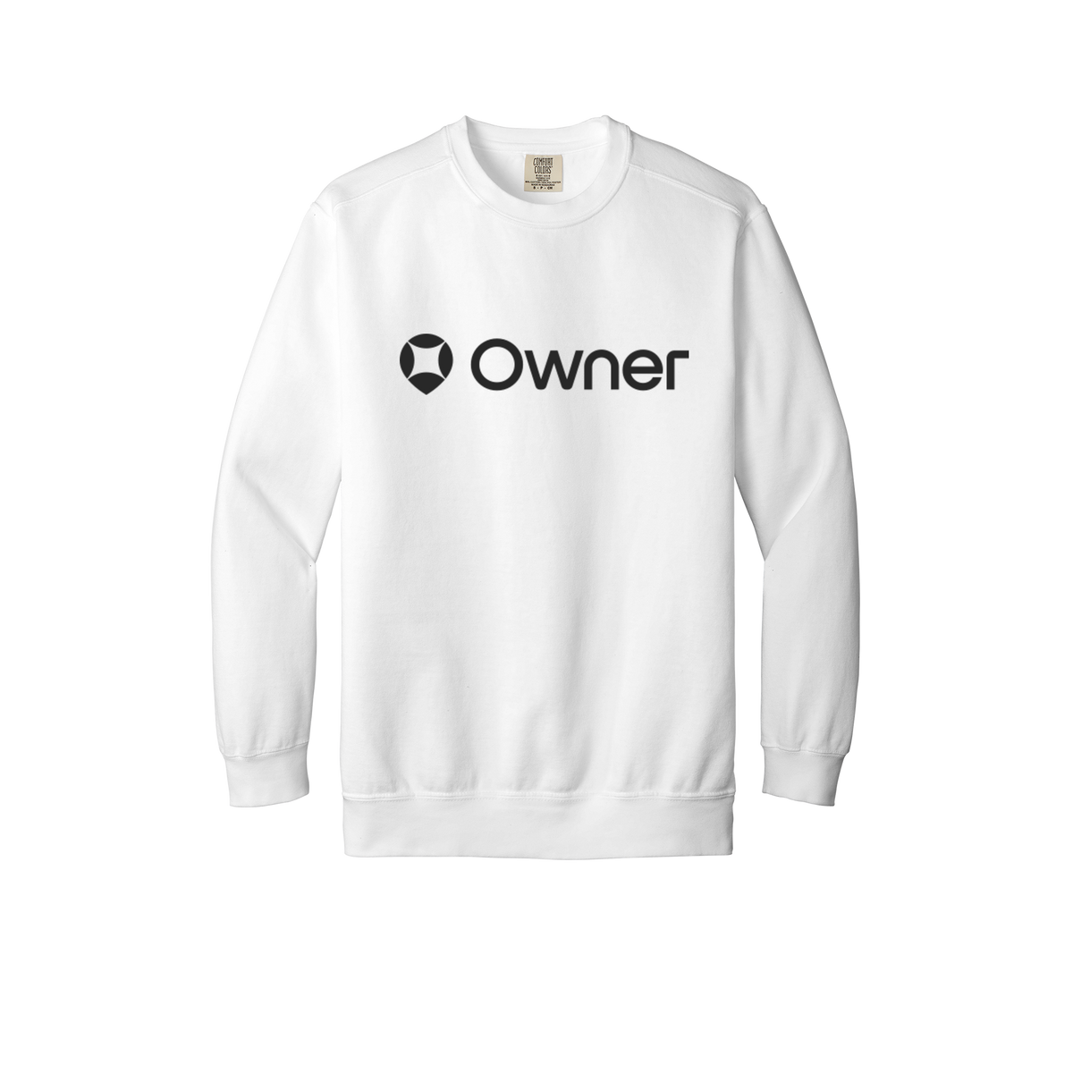 owner-premium-comfort-crewneck-dtf-front-1566-white-flat-front