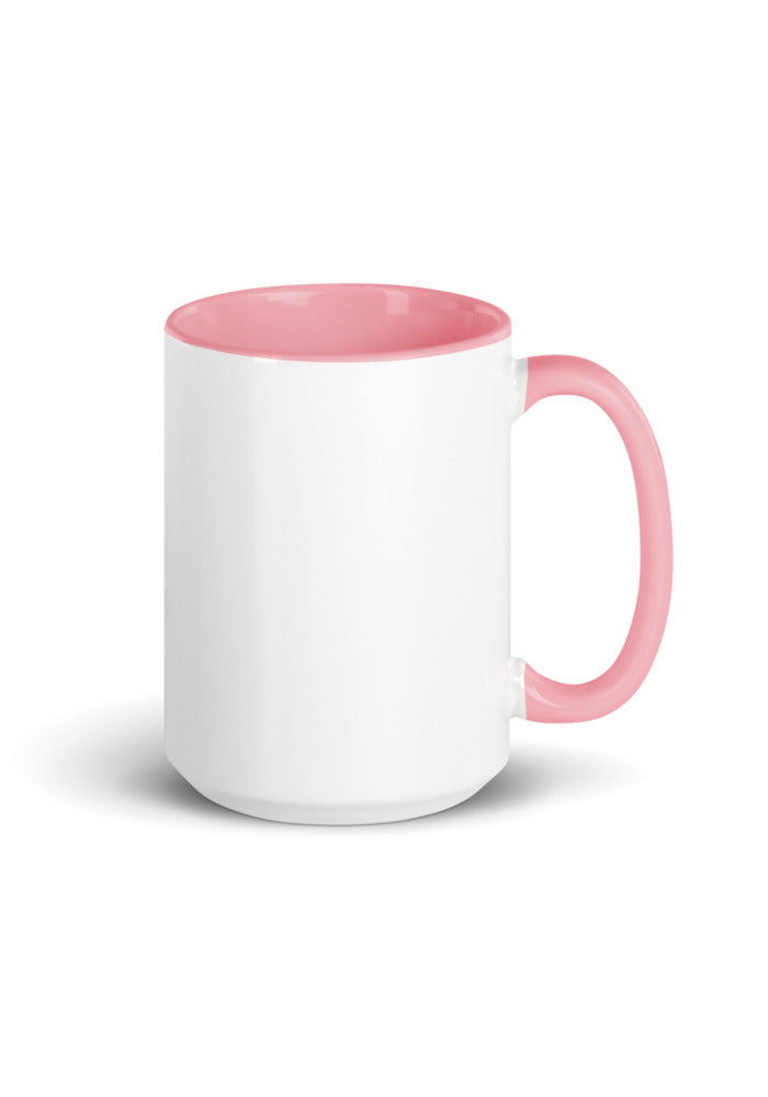 White Ceramic Mug with Color Inside