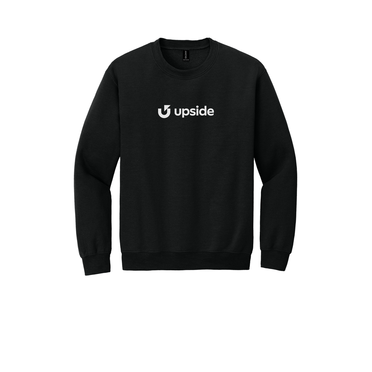 upside-comfort-crewneck-dtf-front-18000-black-flat-front