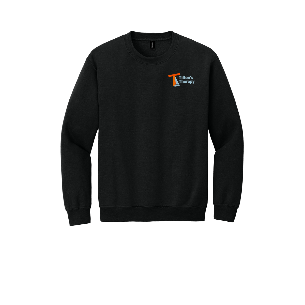 tiltonstherapy-comfort-crewneck-dtf-leftchest-18000-black-flat-front