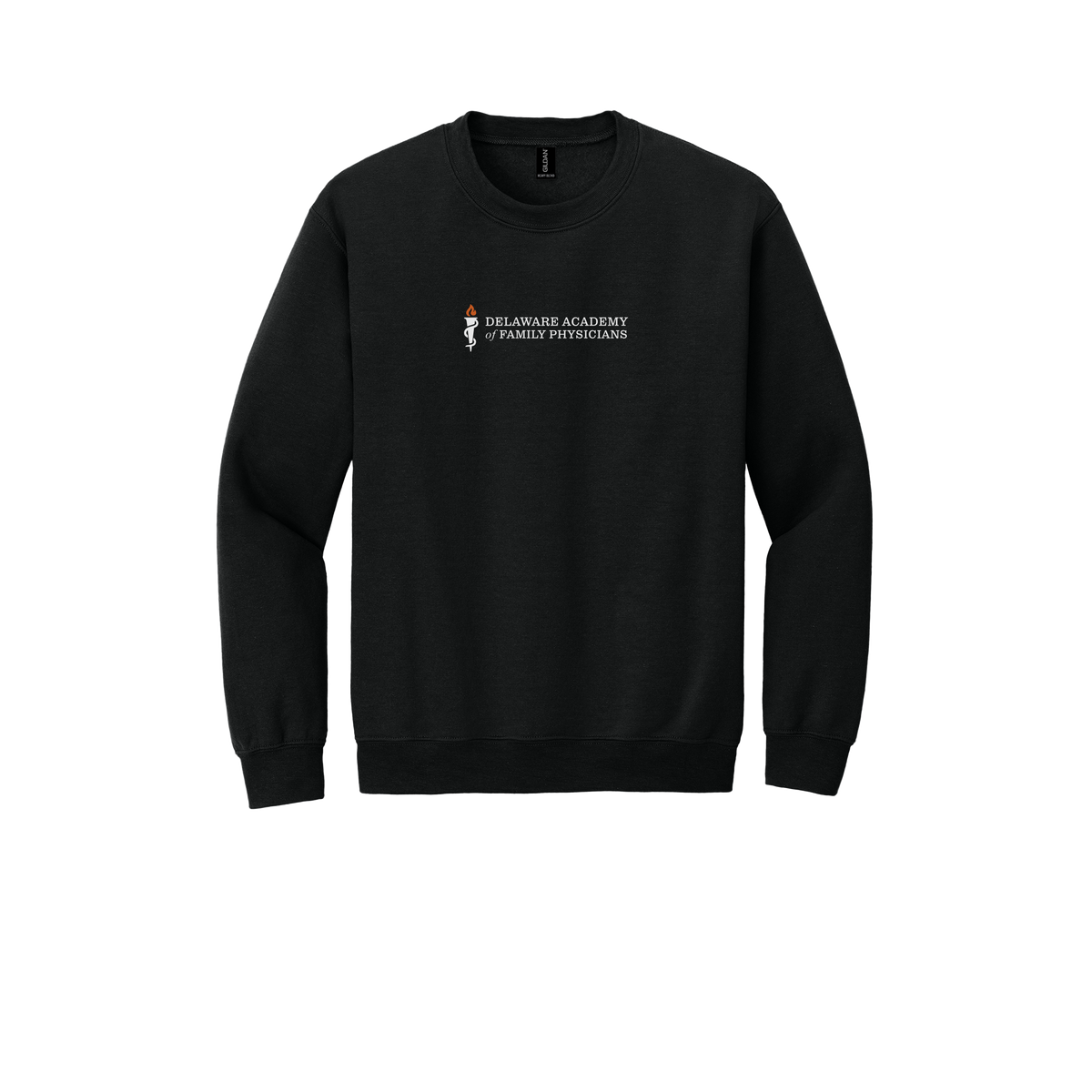 delfamdoc-clinic-comfort-crewneck-dtf-front-18000-black-flat-front