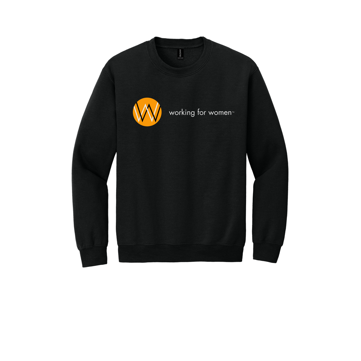 workingforwomen-comfort-crewneck-dtf-front-18000-black-flat-front