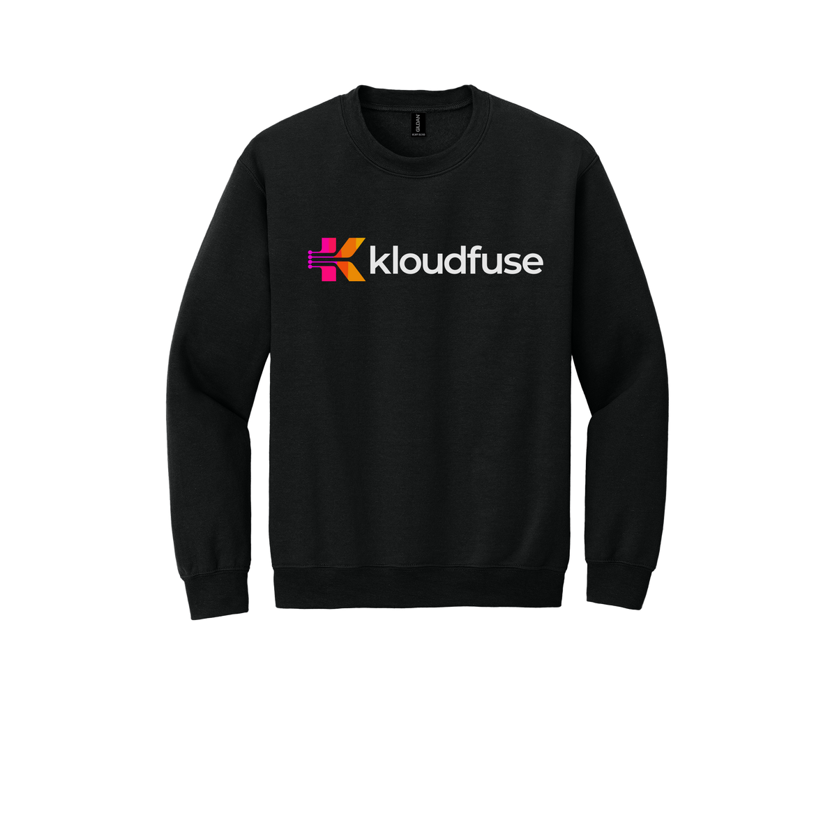 kloudfuse-comfort-crewneck-dtf-front-18000-black-flat-front
